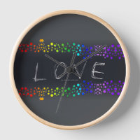 SlipperyJoe's Love words rainbow dots scribbled da