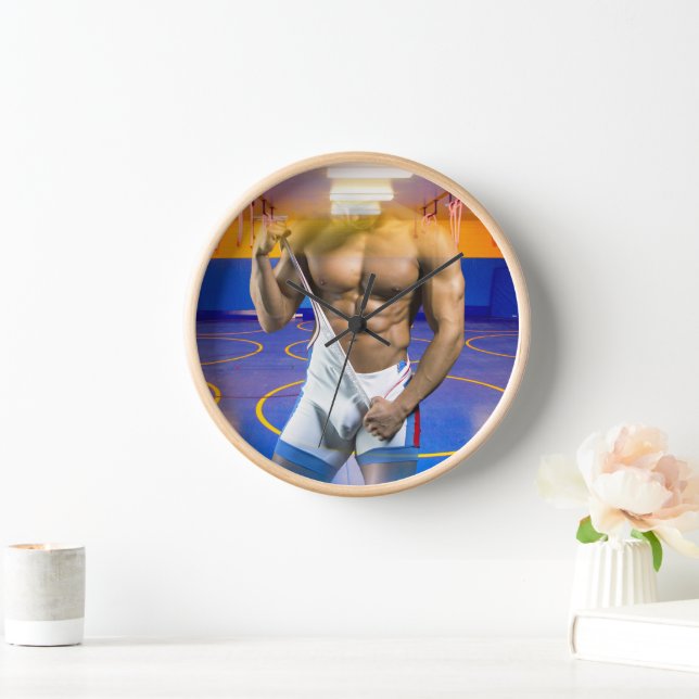 Horloge SlipperyJoe's Man six pack de lutte singlet gym b (Maison)