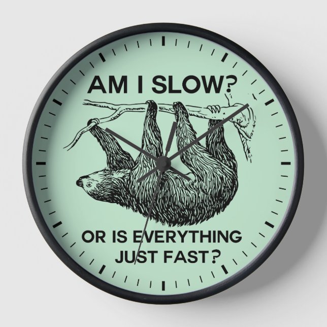 Horloge Sloth à I Slow ? (Recto)