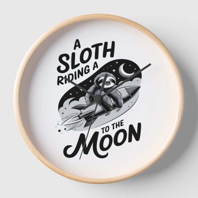 Horloge Sloth Shirt Animaux Automne Citrouille (Recto)