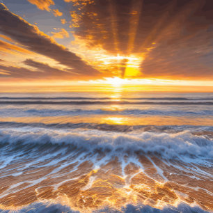 Horloge solaire de l'océan d'or