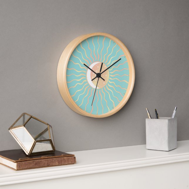 Horloge Soleil Et Lune (Bureau)