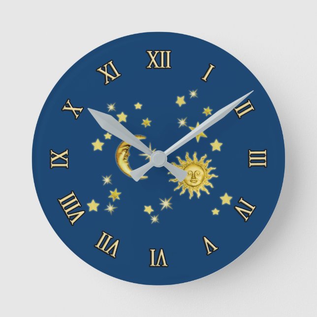 Horloge Soleil, Lune et Étoiles (Recto)