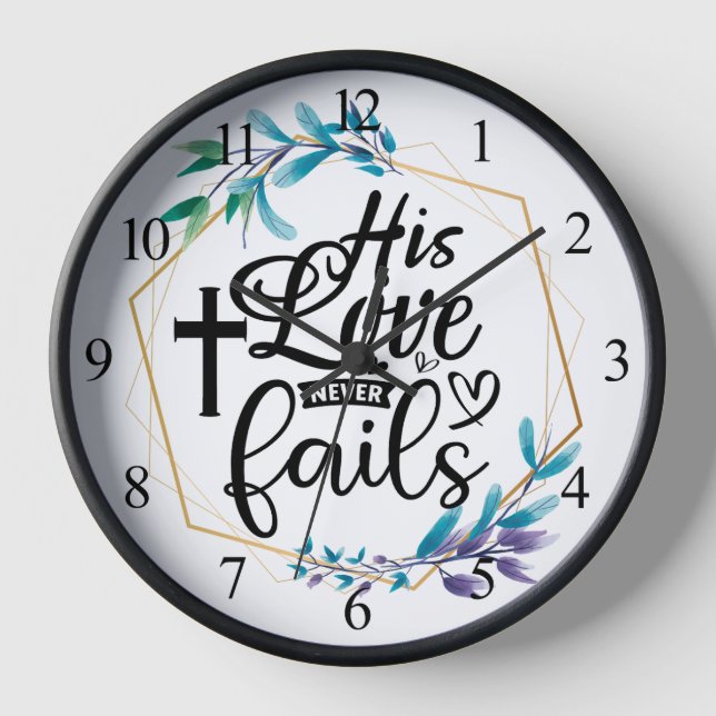Horloge Son Amour Ne Fait Jamais Défaut  (Recto)