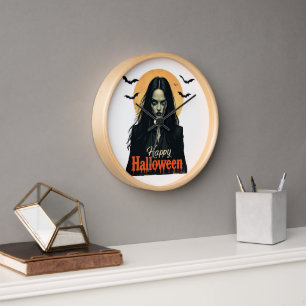Horloge Sorcière gothique d'Halloween