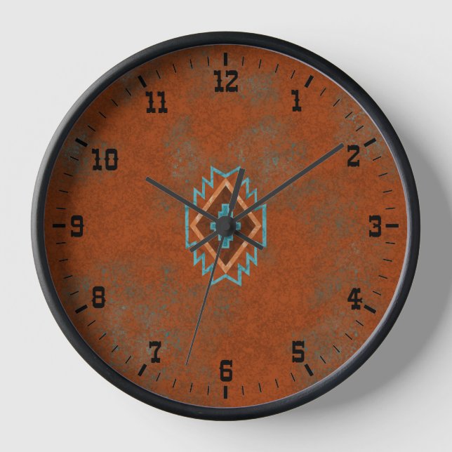 Horloge Southwest Canyons Geometric Mesa Old West (Recto)