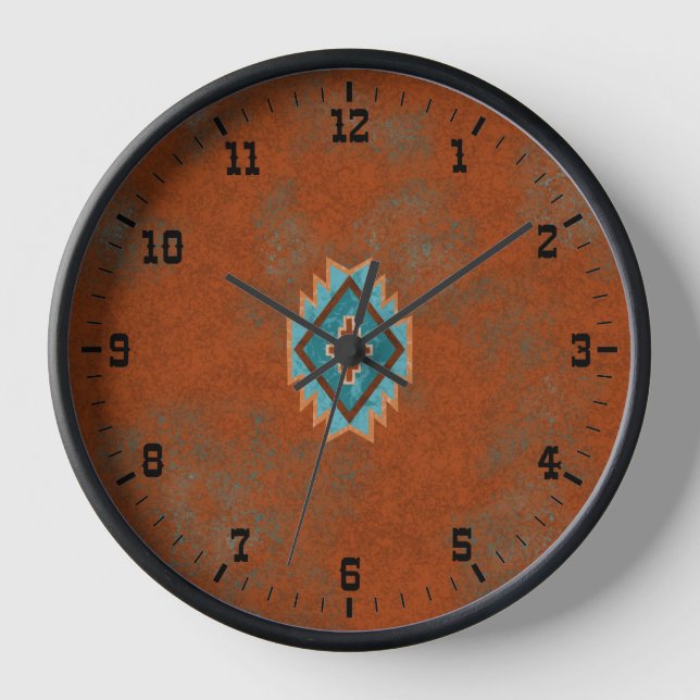 Horloge Southwest Canyons Geometric Mesa Old West (Recto)