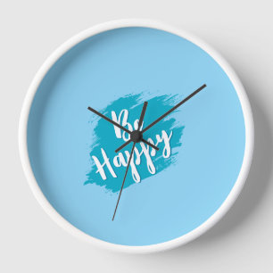 Horloge soyez heureux texte