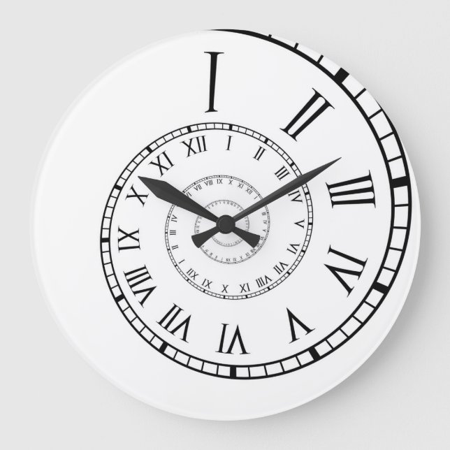 Horloge spirale numérique romaine (Recto)