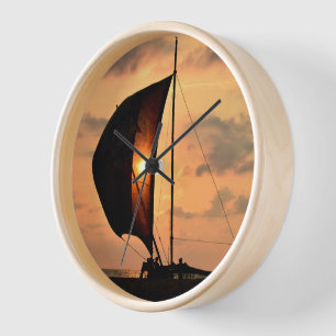 Horloge Sri Lanka - Negombo sunset