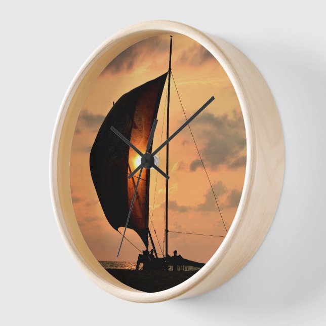 Horloge Sri Lanka - Negombo sunset (Angle)