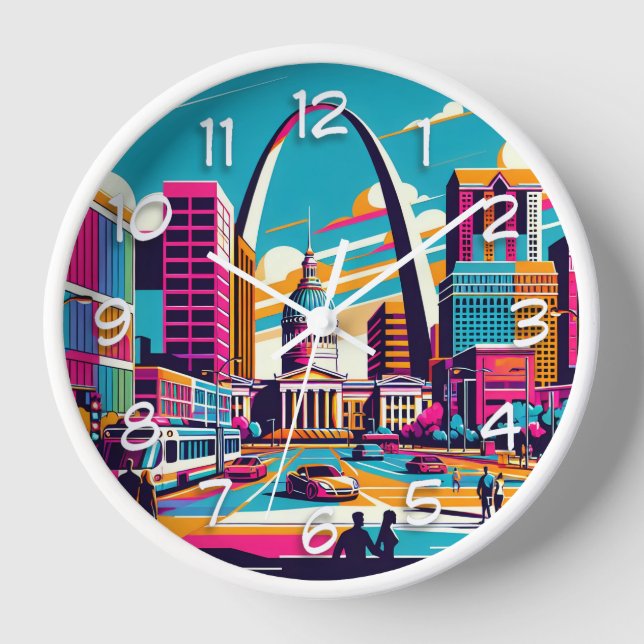 Horloge St Louis, Missouri | L'arc de passerelle (Recto)