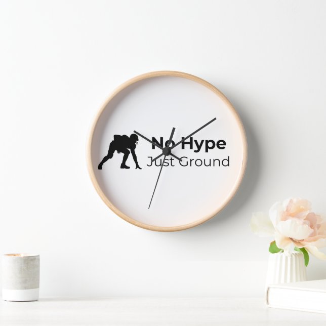 Horloge Stay Real, Stay Grounded – Modern Gift for Wall or (Maison)