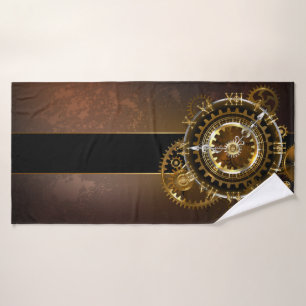 Horloge Steampunk avec des engrenages anciens