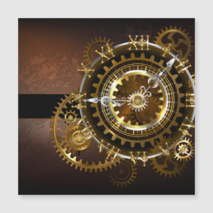 Horloge Steampunk avec des engrenages anciens