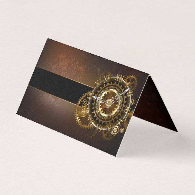 Horloge Steampunk avec des engrenages anciens (Front)