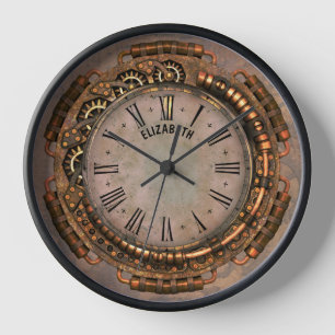 Horloge Steampunk Rusty Art Déco Vintage