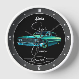 Horloge Street Classy Sixties Car N'Importe Quel Nom Noir