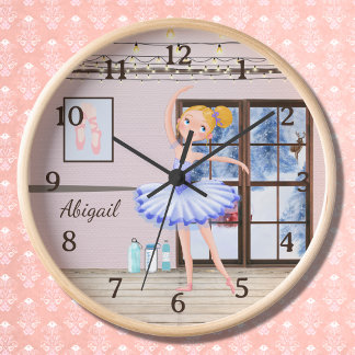 Horloge Studio de danse Ballerina personnalisé Ballet d'hi