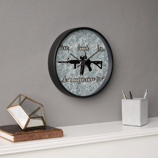 Horloge Style Militaire Live Rire Amour Parodie
