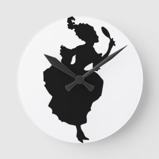Horloge sublime de silhouette de Marie Antoinette
