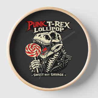 Horloge Sucette de T-Rex Punk - Doux mais Sauvage