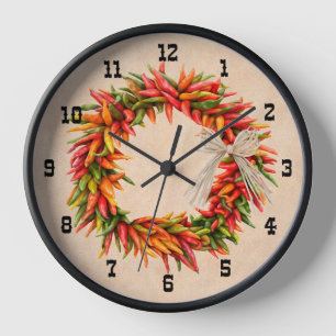 Horloge Sud-Ouest du Chili Ristra Numéros Occidentaux enca