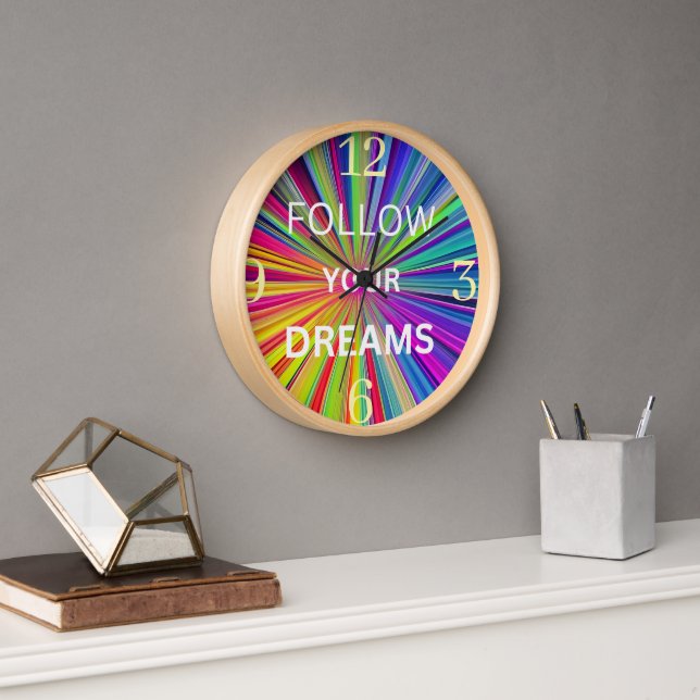 Horloge Suivez Vos Rêves (Bureau)
