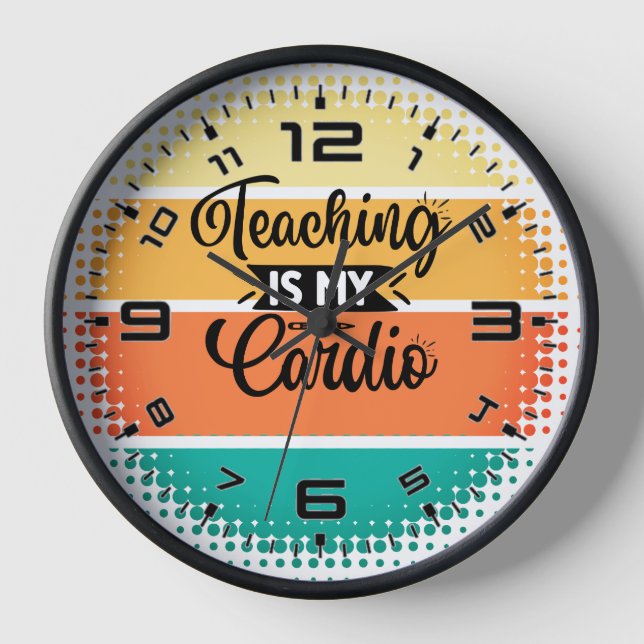 Horloge Sunset Enseignement Est Mon Cardio (Recto)