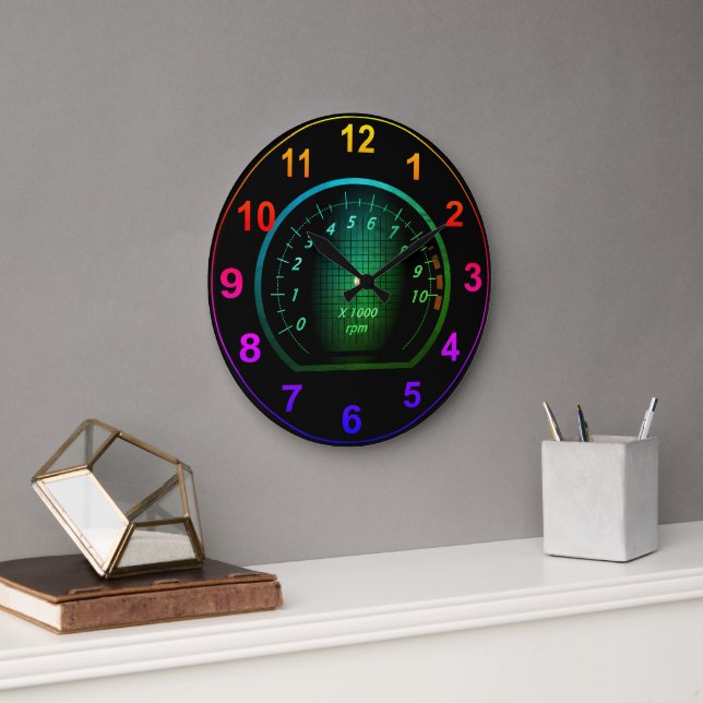 Horloge sur mesure sur le thème de la voiture auto (Bureau)