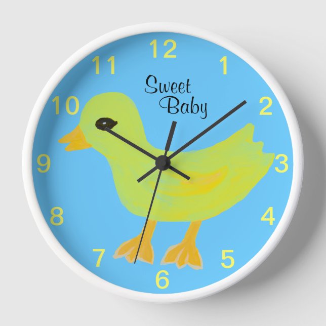 Horloge Sweet Baby Yellow Rubber (Recto)
