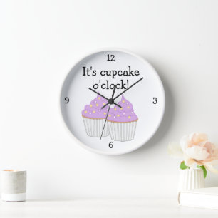 Horloge Sweet Little Cupcake - graphique alimentaire amusa