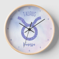 SYMBOLE D'Astrologie Taurus Cute Personalisé Viole