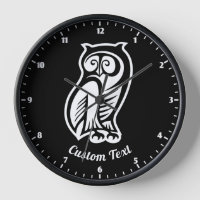 Symbole hibou blanc