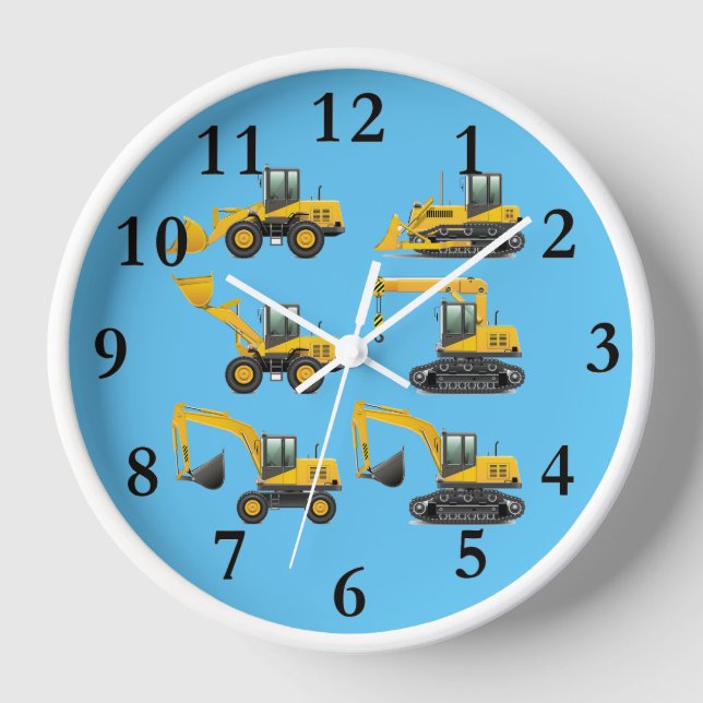 Horloge Tableau de l'équipement de construction lourde 24h (Recto)