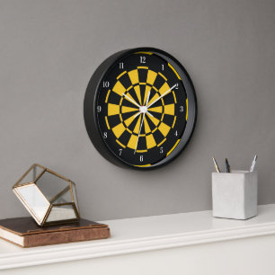 Horloge Tableau noir jaune