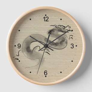 Horloge Tableau original Chinese Dragon Année Anniversaire