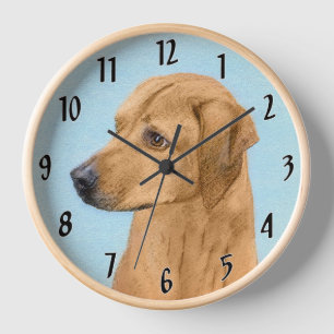 Horloge Tableau Rhodesian Ridgeback - Art Chien original