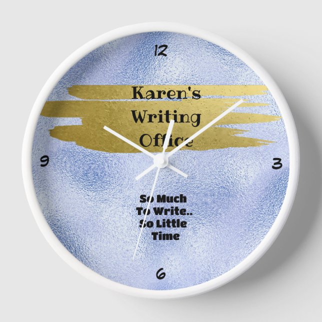 Horloge "Tant De Choses À Écrire (Recto)