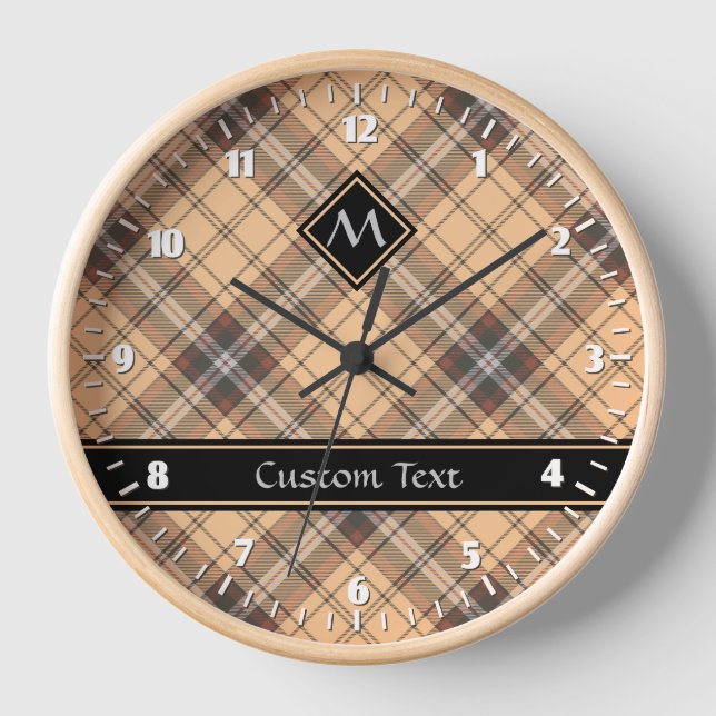 Horloge Tartan beige et Brown (Recto)