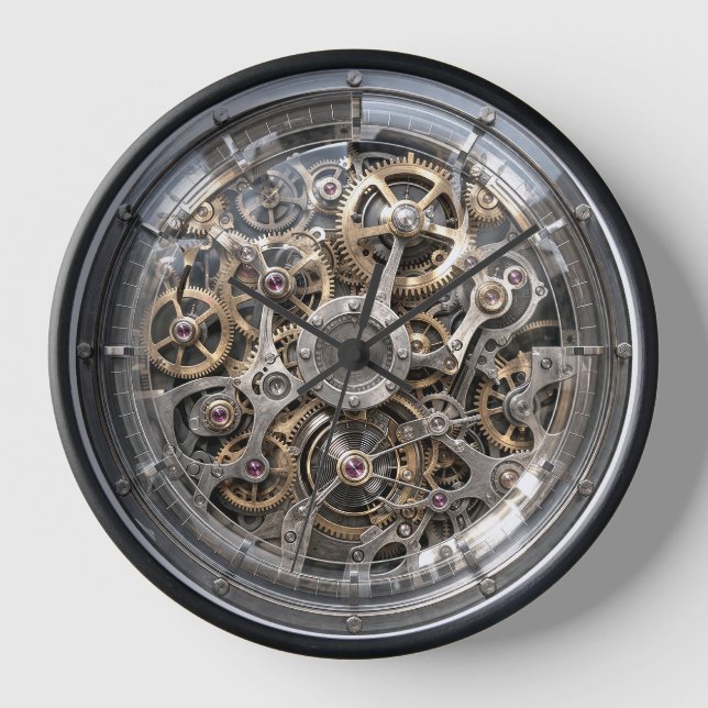 Horloge Techno geek quartz clock DIY (Recto)