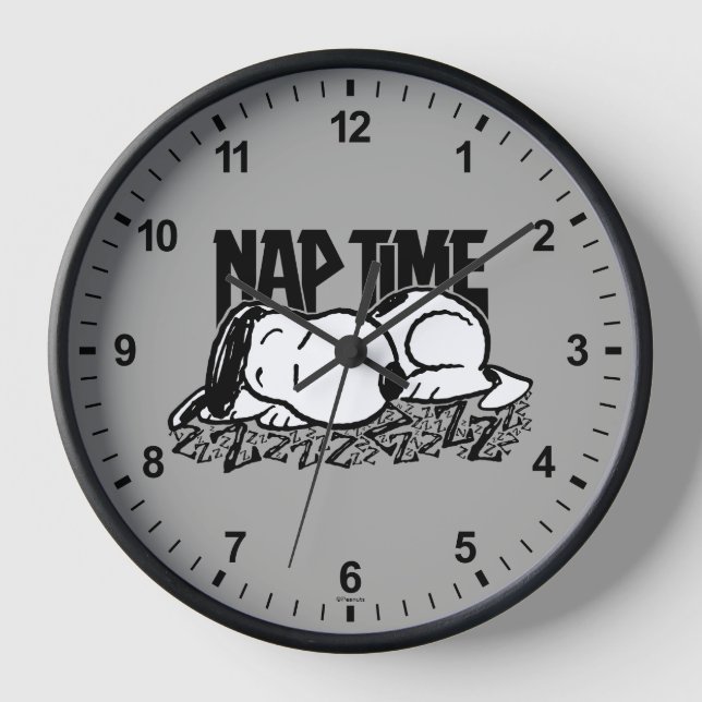 Horloge Tee - shirt | Snoopy Nap Time (Recto)