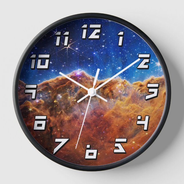 Horloge Télescope spatial James Webb Nébuleuse de la Carèn (Recto)