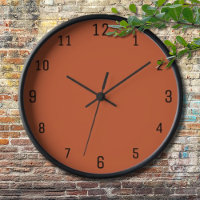 Terracotta Orange Solide Couleur Chaleureuse & Con