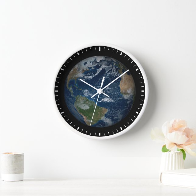 Horloge Terre Avec Nuages Et Glace De Mer (Maison)
