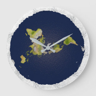 Horloge Terre plate