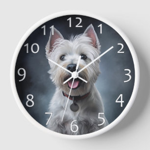 Horloge Terrier blanc de West Highland