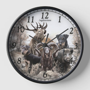 Horloge Terrier de chasse allemand, Le Jagdterrier, Art