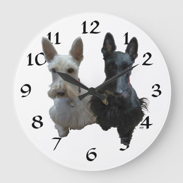 Horloge Terrier Écossais (Recto)