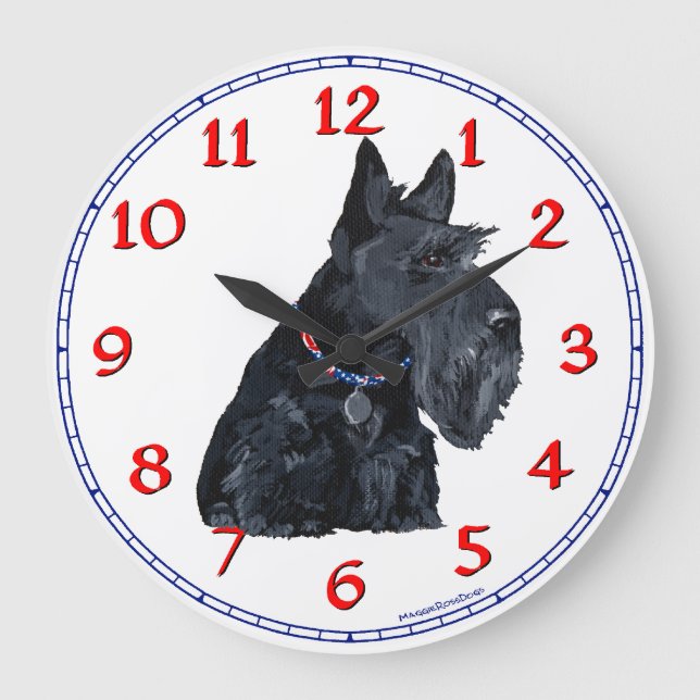 Horloge Terrier Écossais (Recto)